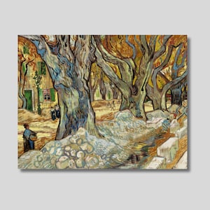 Vincent van Gogh : The Large Plane Trees - Canvas Art Print