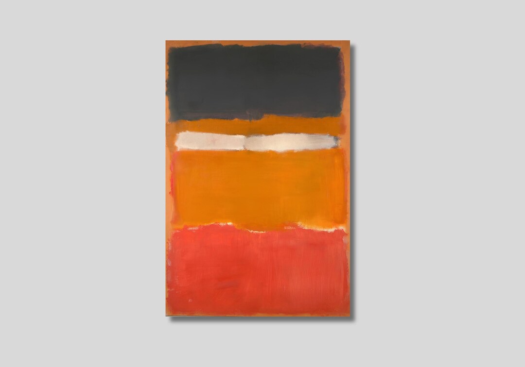 Mark Rothko : Number 24 Black, Orange, Red - Canvas Art Print - Etsy