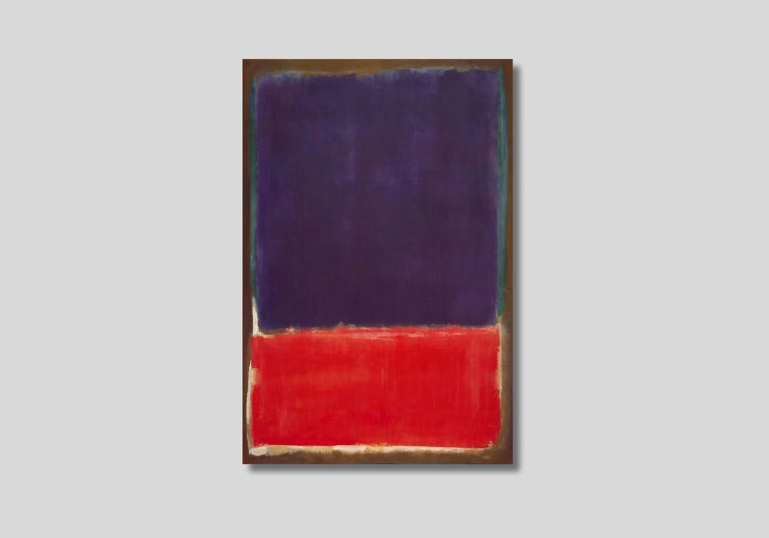 Mark Rothko : No 14 1951 Blue, Red - Canvas Art Print - Etsy