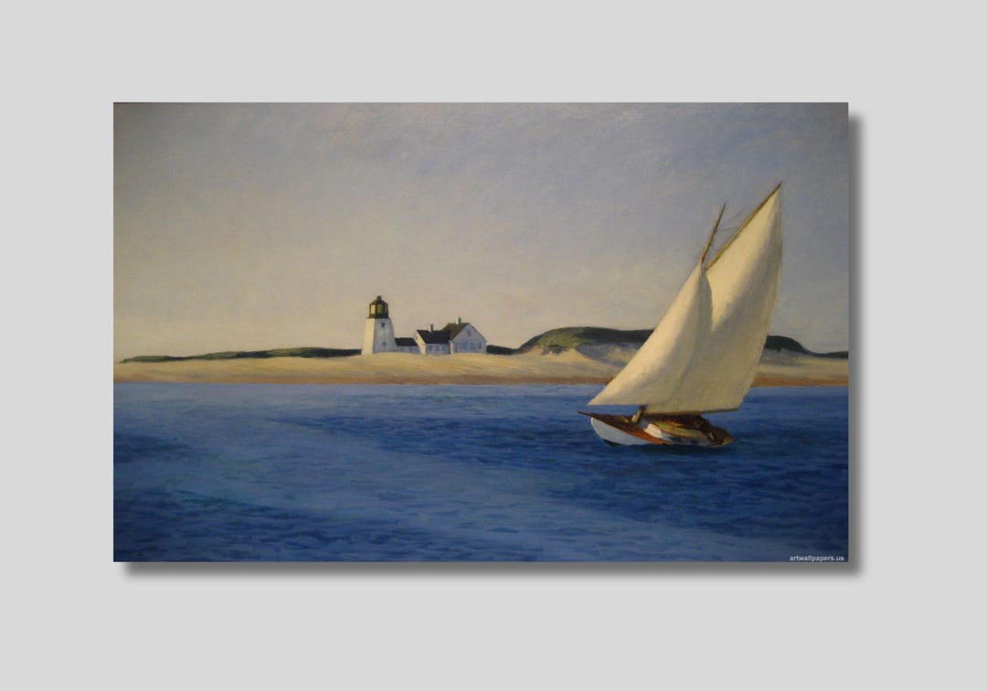 Edward Hopper , the Long Leg Canvas Art Print Etsy