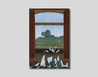 René Magritte - La llave de los campos. Lienzo decorativo para pared