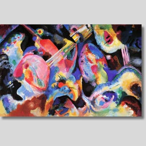 Wassily Kandinsky: Improvisationsflod - Canvastavla, Abstrakt konst