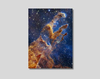 Pillars of Creation, Weltraum Leinwanddruck, James Webb Teleskop Weltraum Poster