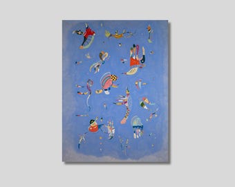 Wassily Kandinsky : Sky Blue - Canvas Art Print, Abstract art