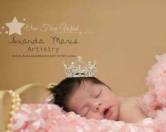 Girls Baby Kid Princess Rhinestone Crown Headband Newborn Tiara Photography Prop
