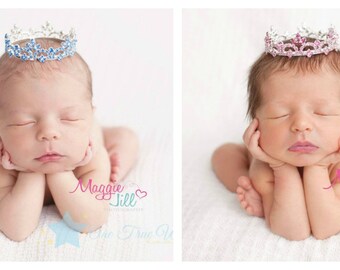 Baby tiara, princess tiara, prince crown, tiara headband, baby crown, crown, newborn crown, first birthday crown, infant crown, boy crown