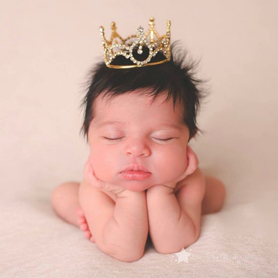 Baby Crown headband gold crown princess crown rhinestone Etsy