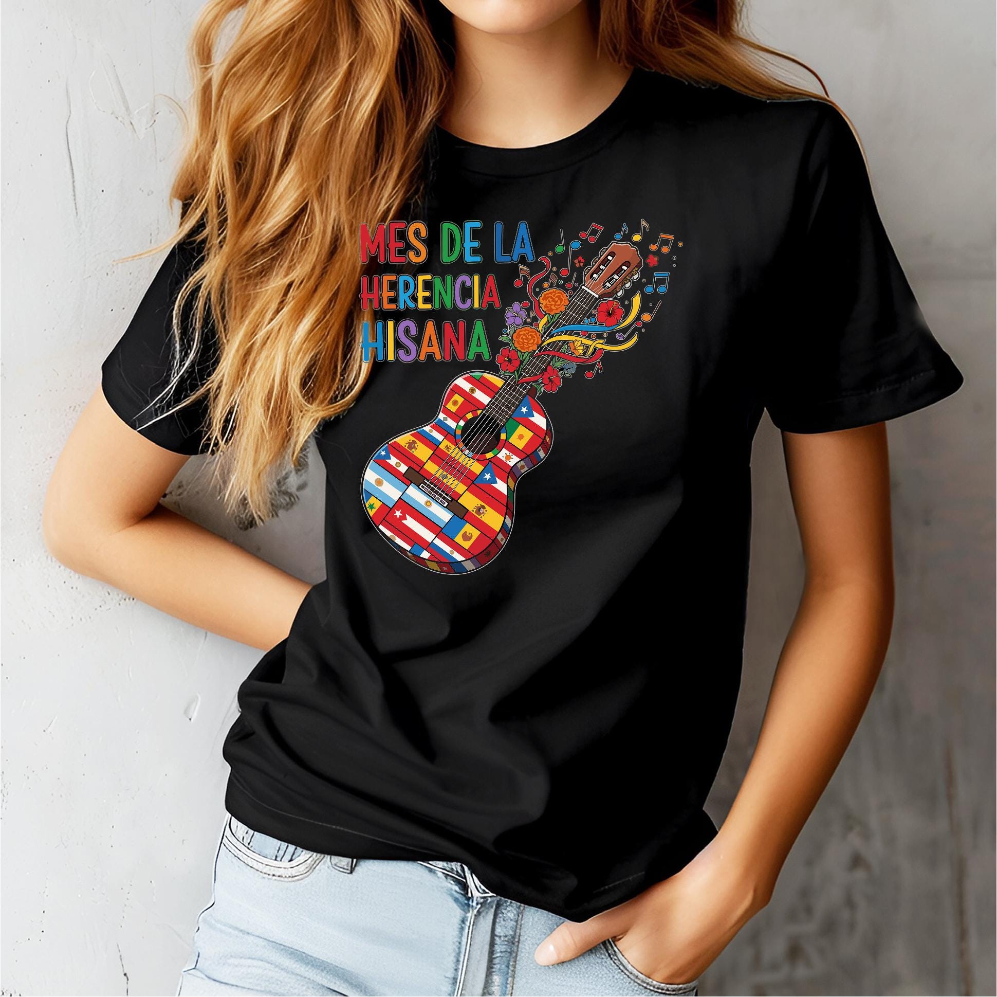 Mes De La Herencia Hispana SVG PNG Hispanic Heritage Month Guitar Latin ...