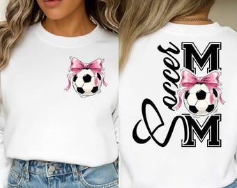 Coquette Bow Soccer Mom SVG PNG: Game Day Vibes (Digital Download)