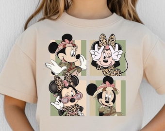 Animal Kingdom Minnie Mouse Kids T-Shirt, Leopard Minnie Toddler Sweatshirt, Disney Safari Baby Onesie®, Disney Safari Trip Shirt