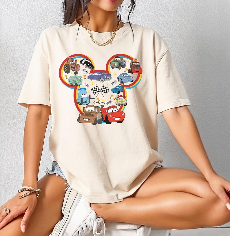 McQueen and Mater Shirt, Disney Cars Shirt, Mickey cars Friend Shirt, Cars Shirt, Disney Matching Shirt, Disney Family Trip, Gift Shirt imagem 1