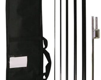 Jeu de quincaillerie pour bannières en forme de larme de 12 pi