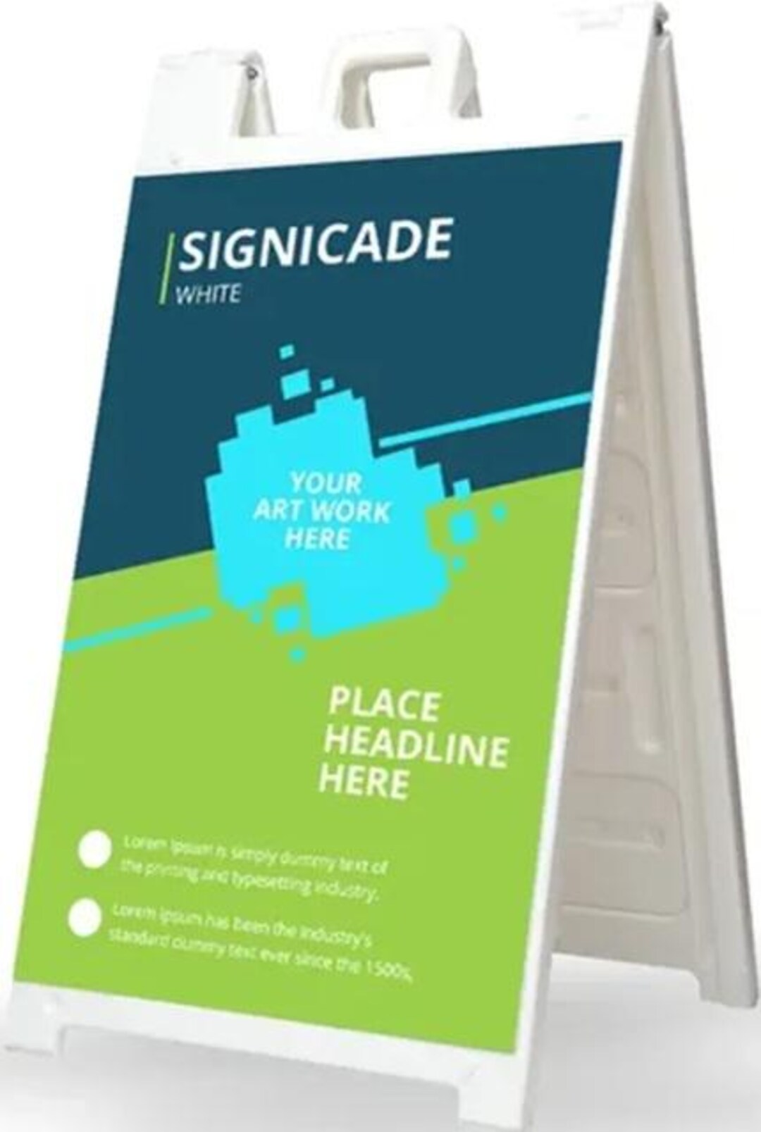 Signicade White Sidewalk Sign Frame Only - Etsy