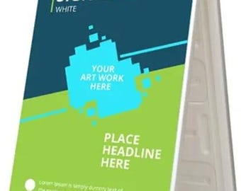 Cadre blanc pour enseigne de trottoir Signicade uniquement