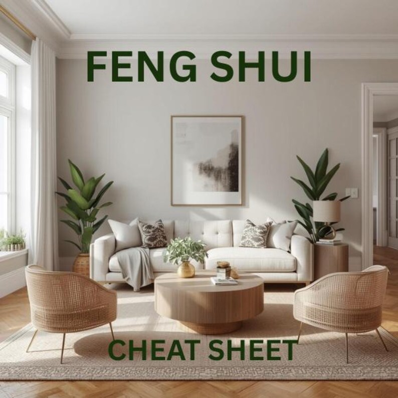 Feng Shui Cheat Sheet and Home Planner - Etsy UK