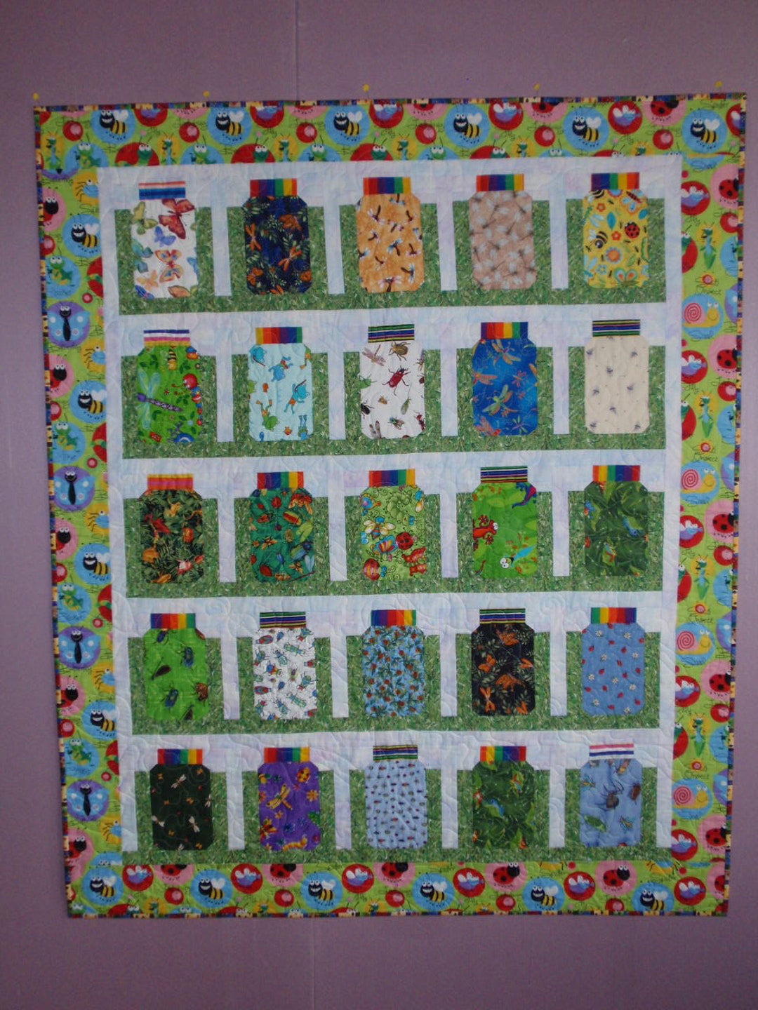 Bug Jar Baby Quilt - Etsy