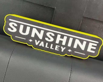 Op maat gemaakt 3D-geprint ledbord | Gepersonaliseerde naam, logo muurdecoratie
