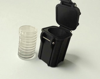 Tubo apilable para monedas de lingotes de 1 oz (con capacidad para 10 monedas) y estuche de almacenamiento PLA+