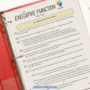 ADHD executive function printable teen routine task chart planner homeschool schedule daily guide student tracker neurotypical life skill