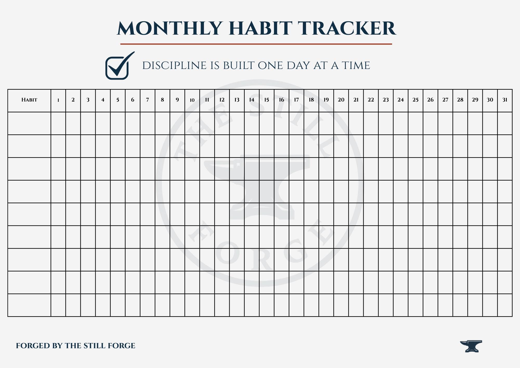 Discipline Planner Discipline Planner Bundle: Habit Tracker, Weekly Plan, 30-day Challenge ...