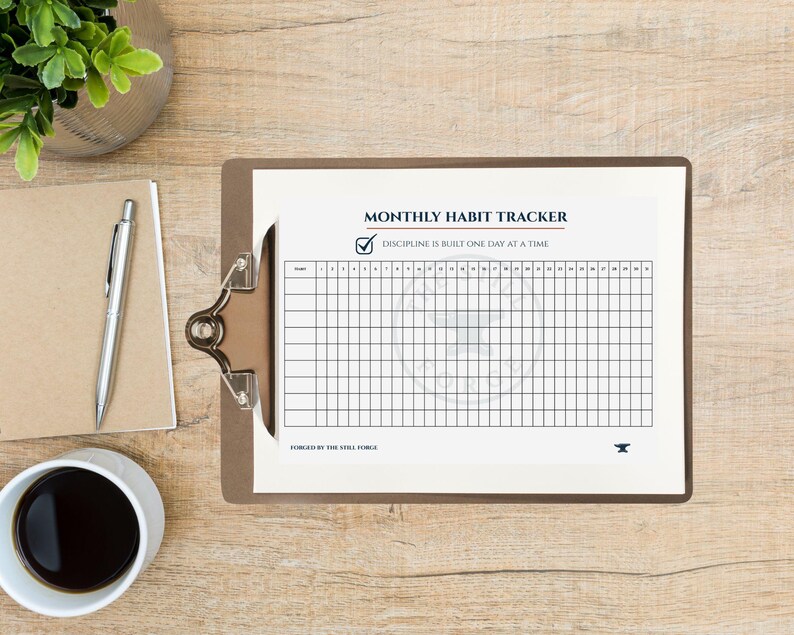 Discipline Planner Bundle: Habit Tracker, Weekly Plan, 30-day Challenge ...