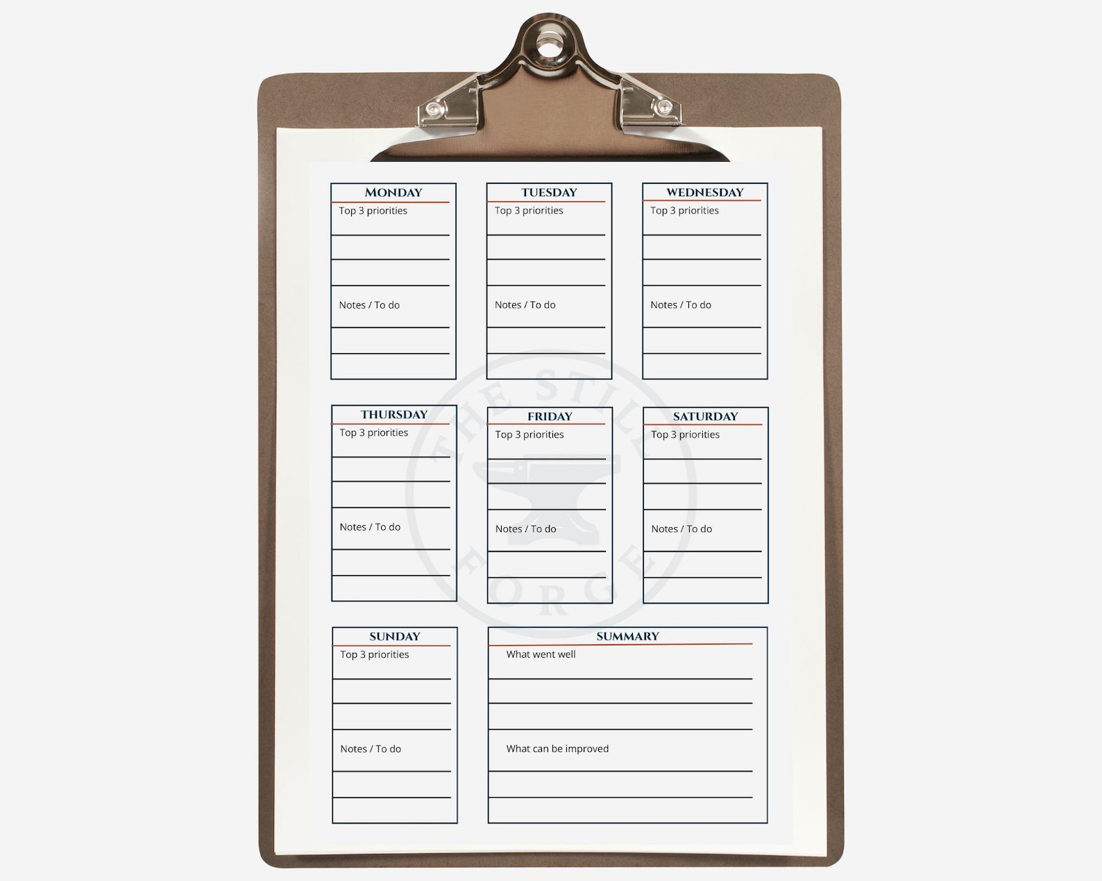 Discipline Planner Discipline Planner Bundle: Habit Tracker, Weekly Plan, 30-day Challenge ...