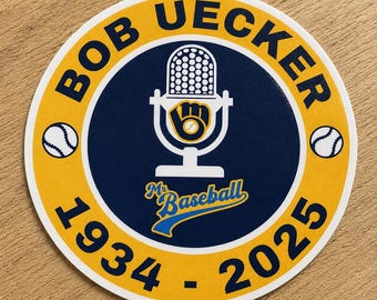 Bob Uecker Mr. Baseball Tribute Vinyl Decal Sticker