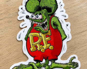 Rat Fink Vinyl Decal - Ed Roth Car Art Sticker