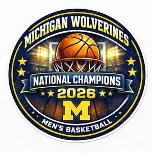 Michigan Wolverines 2026 National Champions Vinyl Decal