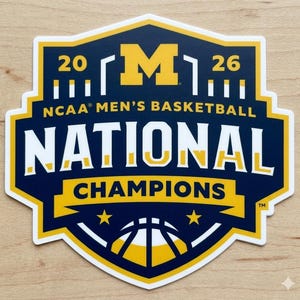 Michigan Wolverines 2026 National Champions Vinyl Decal