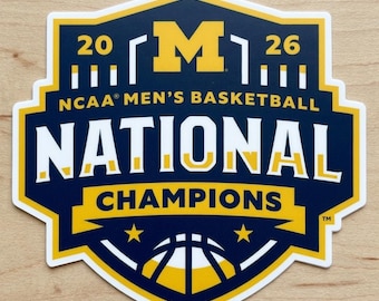 Michigan Wolverines 2026 National Champions Vinyl Decal