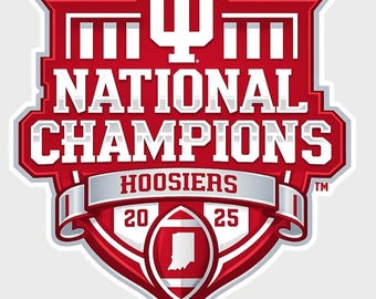 Indiana Hoosiers National Champions Vinyl Decal - Laptop, Car, Tumbler