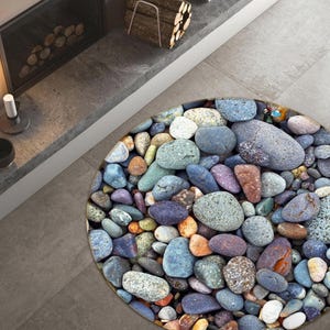 Grey Pebble Stones for Garden, Landscaping, Planters & Aquariums Smooth Decorative Natural River Rocks for Home  Outdoor Decor