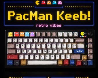 Retro Arcade Dream Keyboard Pac Man Inspired