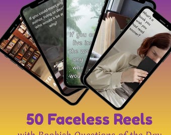 Faceless Bookstagram Question of the Day Reels