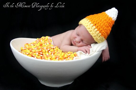 Infant Candy Corn Hat | Etsy