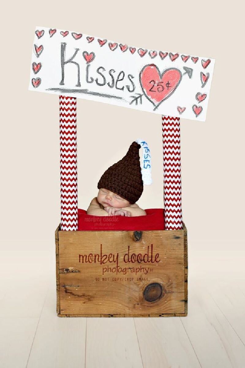 Chocolate Kiss Hat Etsy