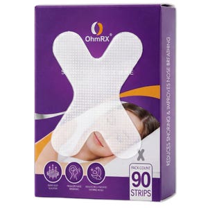 Mouth Tape for Sleeping: Anti Snoring X-Shape Strips, 90 Count