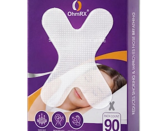 Mouth Tape for Sleeping: Anti Snoring X-Shape Strips, 90 Count
