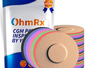 Cubiertas de sensor impermeables Libre 3 / Parche precortado para CGM / Compatible con sensores Plus y Lingo