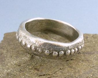 SILVER ROMAN RING #1, Sterling Silver Ring, Roman Style Mens or Womens Band Ring, Ancient Jewelry, Rustic Silver Ring, Antique Ring