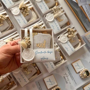 Handmade Mini Quran Gift Set: Islamic Baby Shower Favor
