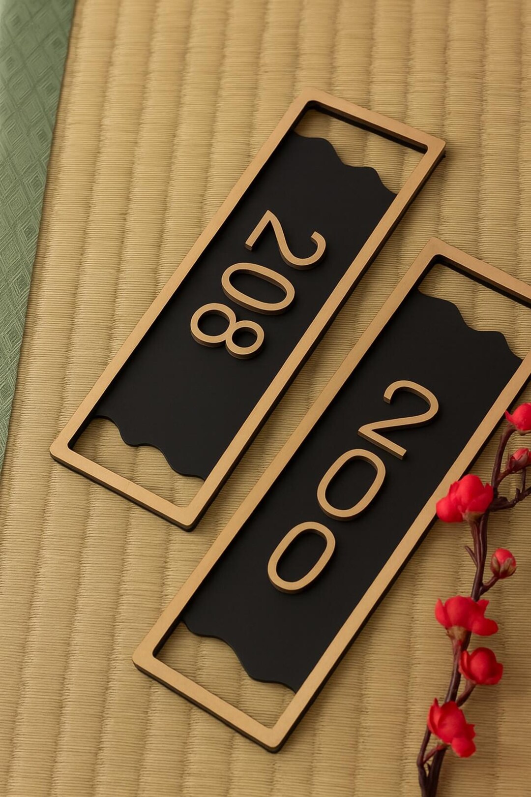 Acrylic Modern Door Sign Personalized House Number for Office Home ...