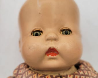 Horseman Composition Baby Doll Vintage 1930s Buttercup (?) Sleepy Eye - need TLC