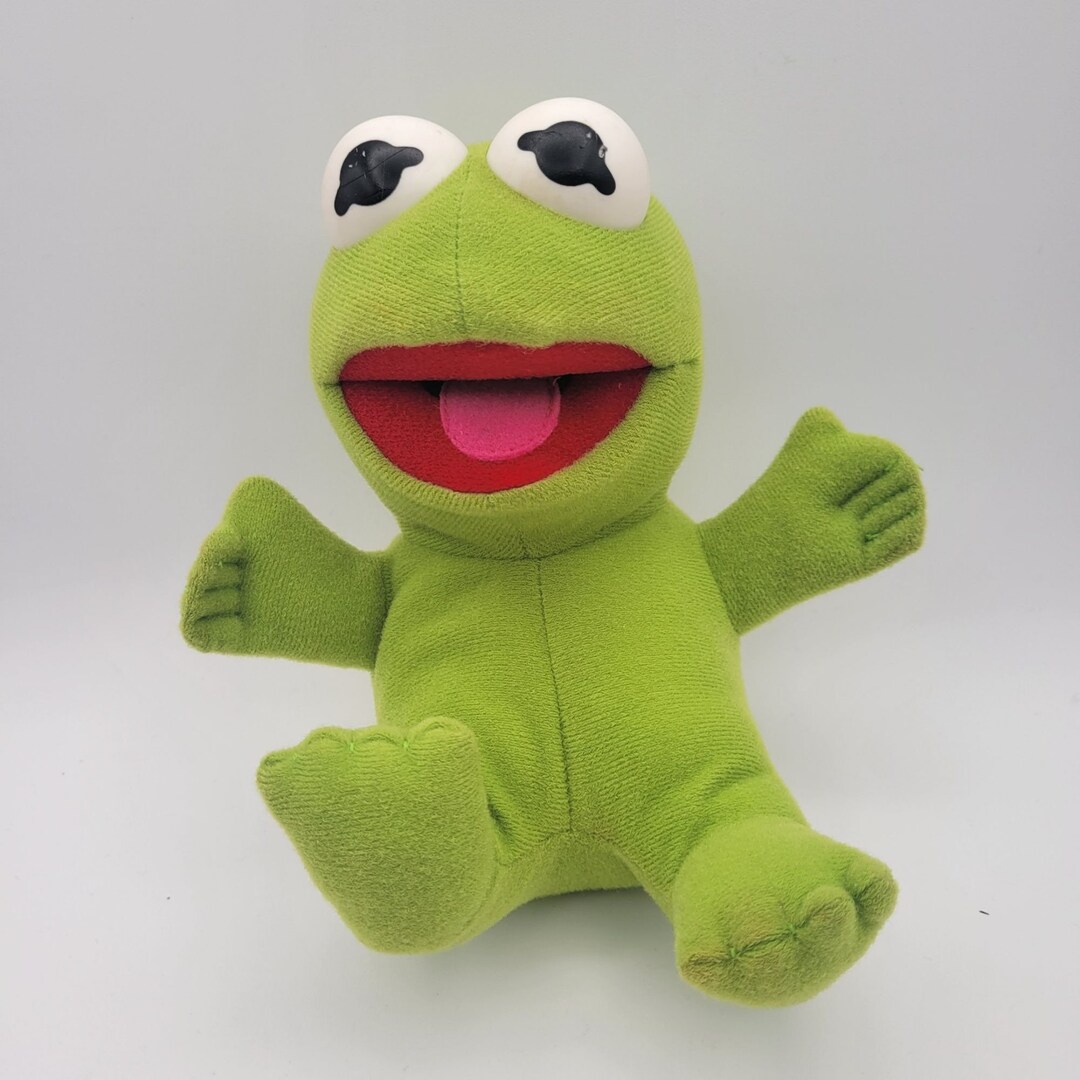 Vintage 1987 Baby Kermit Plush Toy Collectible Jim Henson Etsy