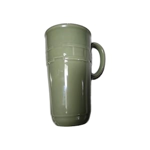 Longaberger Pottery Woven Traditions resemugg i salviagrön, 15 cm tallrik