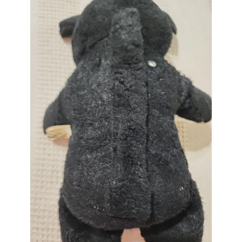 Muñeco de peluche vintage de Mickey Mouse de Disney de la década de 1940, marca Gund, con cara de goma. imagen 7