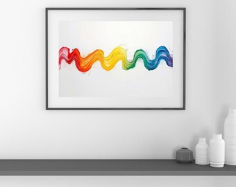 Rainbow art print DIGITAL DOWNLOAD