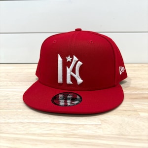New Era Snapback 9FIFTY - Custom 3D Puff Embroidered Baseball Cap Hat, Flat Brim