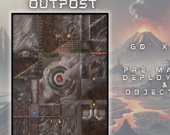Magma Outpost Single Sided - 40000 competitive battle mat 60 x 44 inches [2025-2026]